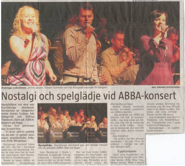 År 2007 ABBA i Tidaholm VGB