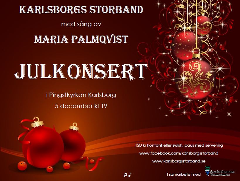 År 2018 Julkonsert med Maria Palmqvist